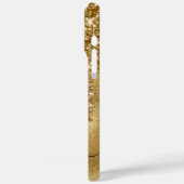 Luxury Gold Glitzer Tropfen Glam Signature Case-Mate iPhone Hülle (Rückseite / Links)
