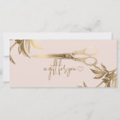 Luxury Gold Hair Salon Studio Gift Certificate  (Vorderseite)