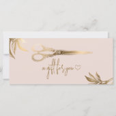Luxury Gold Hair Studio Gift Certificate Gift Card (Vorderseite)
