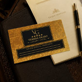 Luxury Gold Hotel Appointment Card Terminkarte