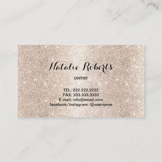 Luxury Gold House Reinigungsservice Spray Cleaner Visitenkarte (Rückseite)