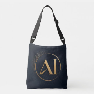 Luxury-Gold-KI-Logo-Einkaufstasche – Elegante Kuns Tragetaschen Mit Langen Trägern