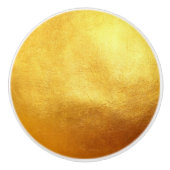 Luxury Gold Leaf Metallic teurer Trendy Keramikknauf (Vorderseite)