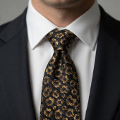 Luxury Gold Leopard Spots Krawatte