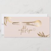 Luxury Gold Makeup Beauty Brush Gift Certificate (Vorderseite)