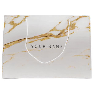 Luxury Gold Metallic Gift Gray Silver Foxier Große Geschenktüte