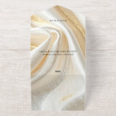 Luxury Gold Minimalist Invitation All-in-One-Einladung (Außenseite)
