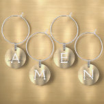 Luxury Gold Modern & elegant Monogram Glasmarker<br><div class="desc">Luxuriöse Gold Moderne und elegante Monogram Metallic Imitate gebürstete Metallweingarten. Diese Wine Charms können auf Ihren Vor- und Erstnamen angepasst werden. Die Imitate Edelstahl-Weinkeller machen ein großartiges Brautparty, Geburtstagsparty oder Junggeselinnen-Abschied Geschenk für die besondere Person, die Lieben schicken modernen und eleganten Stil. Wenden Sie sich an den Designer, um benutzerdefinierte...</div>