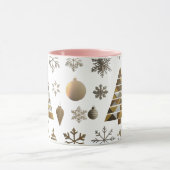 Luxury Gold Mosaic Geometric Tree Combo Mug  Tasse (Zentrum)