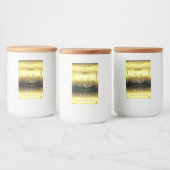 Luxury Gold Product Labels Jewels Monogram Logo Lebensmitteletikett (Flaschen)