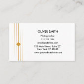 Luxury Gold Professional Business Card Visitenkarte (Rückseite)