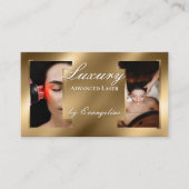Luxury Gold Professional Laser Specialist Photos Visitenkarte (Vorderseite)