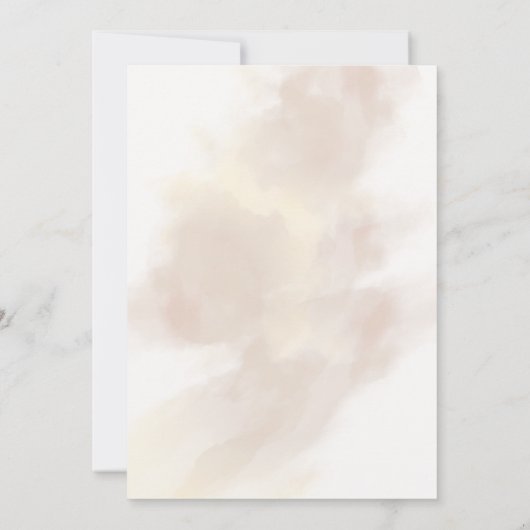 Luxury Gold Script Wedding Invitation Einladung (Rückseite)