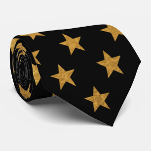 Luxury Gold Star Neck Tie Krawatte