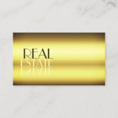 Luxury Gold Stylish Mirror Letters Beruflich Visitenkarte (Vorderseite)