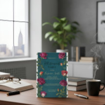 Luxury Gold Text Dark Turquoise Rose Retirement In