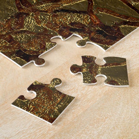Luxury Gold Texture: 3D Elegance Puzzle (Seite)