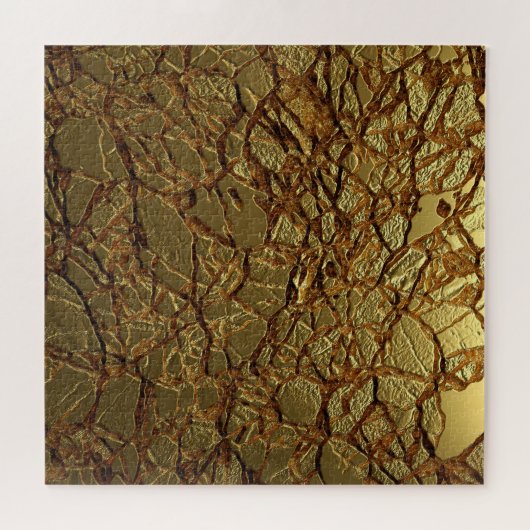 Luxury Gold Texture: 3D Elegance Puzzle (Horizontal)