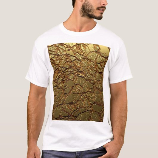 Luxury Gold Texture: 3D Elegance T-Shirt (Vorderseite)