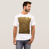 Luxury Gold Texture: 3D Elegance T-Shirt (Vorne ganz)