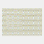 Luxury Gold und Ivory Gemustert Geschenkpapier Set (Vorderseite 2)