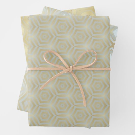 Luxury Gold und Ivory Gemustert Geschenkpapier Set (Beispiel)