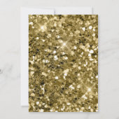 Luxury Gold verziert Black Islamic Wedding Einladung (Rückseite)