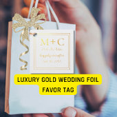 Luxury Gold Wedding Geschenkanhänger