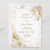 Luxury Gold Wedding Invitation Einladung (Vorderseite)