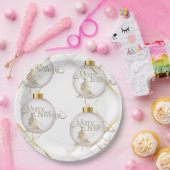 Luxury Gold Weihnachtspapierplatte Pappteller (Party)