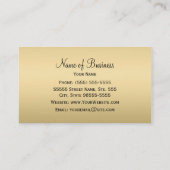 Luxury Gold Zebra Hot Red Lips Kosmetologe Visitenkarte (Rückseite)