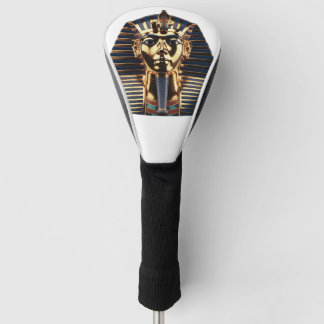 Luxury Golden Egyptian Mask Artwork Golf Headcover