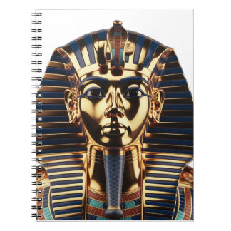Luxury Golden Egyptian Mask Artwork Notizblock