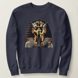 Luxury Golden Egyptian Mask Artwork T-Shirt Sweatshirt