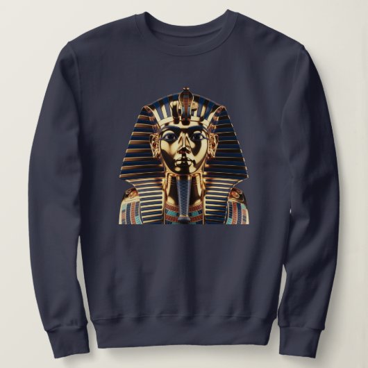 Luxury Golden Egyptian Mask Artwork T-Shirt Sweatshirt (Design vorne)