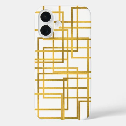 Luxury Golden geometric phone case | iphone case (Rückseite)
