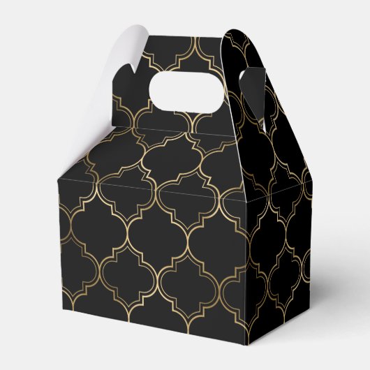 Luxury Golden Islamic Geometric Pattern Motifs Geschenkschachtel (Vorderseite)