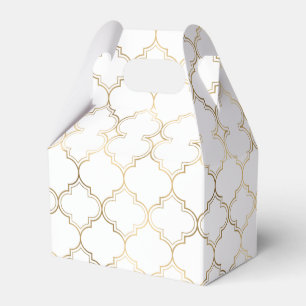 Luxury Golden Islamic Geometric Pattern Motifs Geschenkschachtel