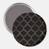 Luxury Golden Islamic Geometric Pattern Motifs Magnet (Vorderseite/Rückseite)