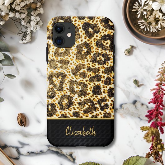 Luxury Golden Leopard Print – Stylish,Elegant Case-Mate iPhone Hülle