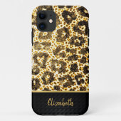 Luxury Golden Leopard Print – Stylish,Elegant Case-Mate iPhone Hülle (Rückseite)