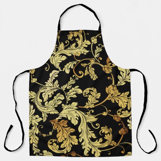 Luxury golden seamless pattern. Floral backgroundp Schürze (Vorderseite)