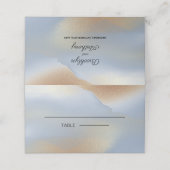 Luxury Golden Texture Platzkarte (Außenseite Aufgefaltet)