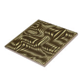 Luxury Golden Wave gold stripes Fliese (Seite)