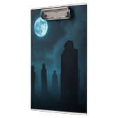 Luxury Gothic Graveyard Halloween Clipboard Klemmbrett (Links)