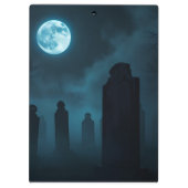 Luxury Gothic Graveyard Halloween Clipboard Klemmbrett (Rückseite)