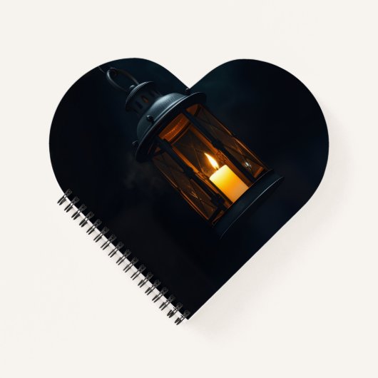 Luxury Gothic Lantern Halloween Spiral Notebook Notizblock (Vorderseite)