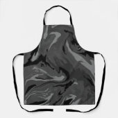 Luxury Gray Black Hexagon Color Abstrakt Magic Schürze (Vorderseite)