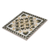 Luxury Greek Ornament Black and White Marble Fliese (Seite)