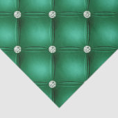 Luxury Green Diamond Tufvtern Muster Seidenpapier (Detail)